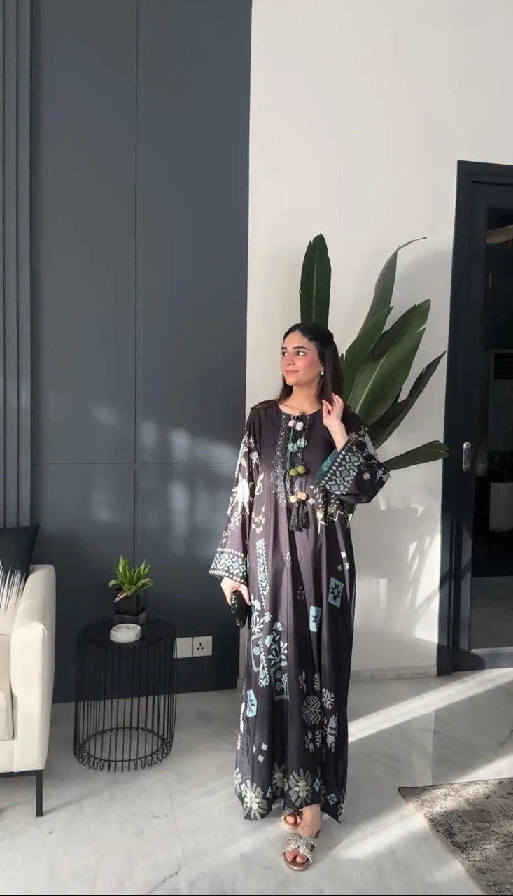 Midnight Bloom Kaftan – Ready to Wear