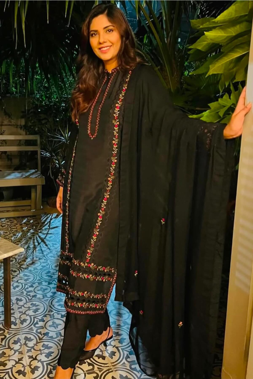 Sunita Marshall in Timeless Black Embroidery