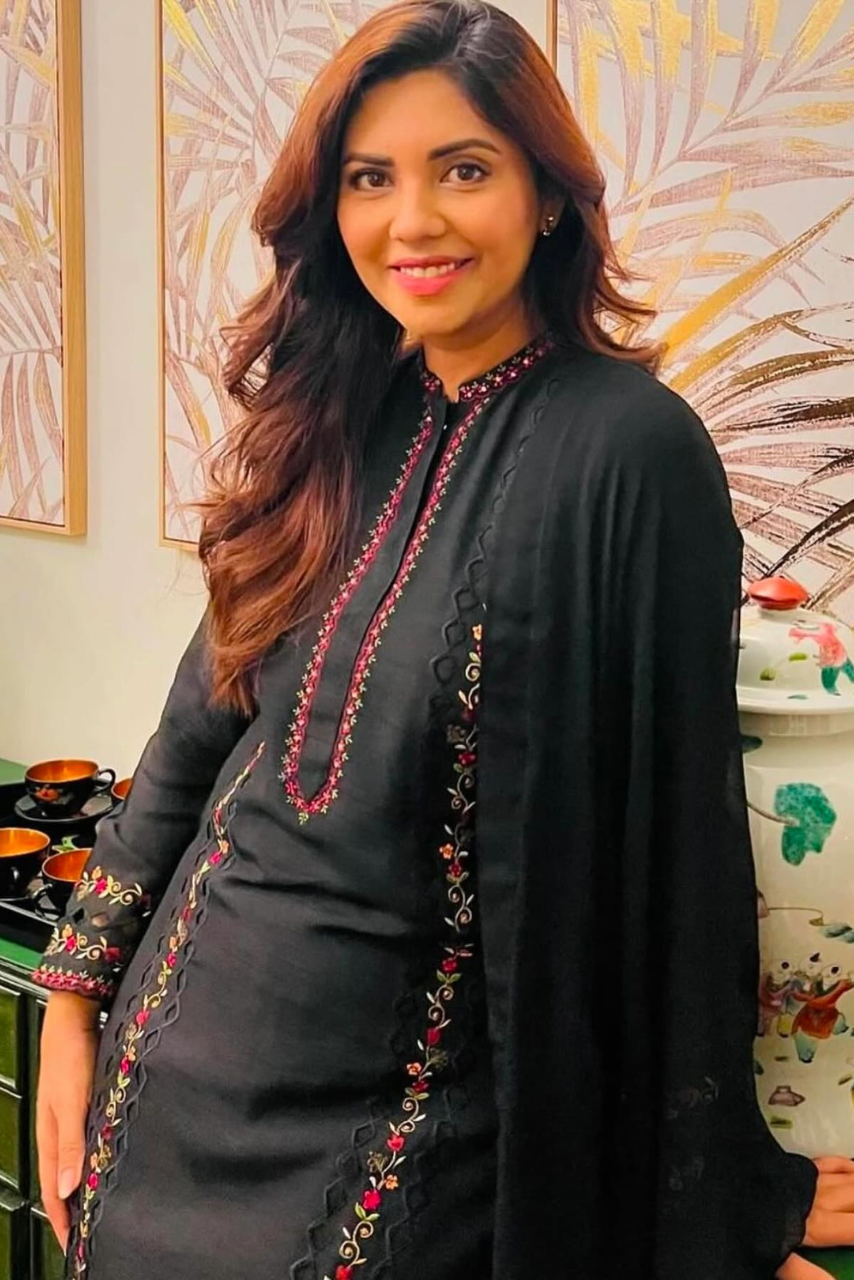 Sunita Marshall in Timeless Black Embroidery