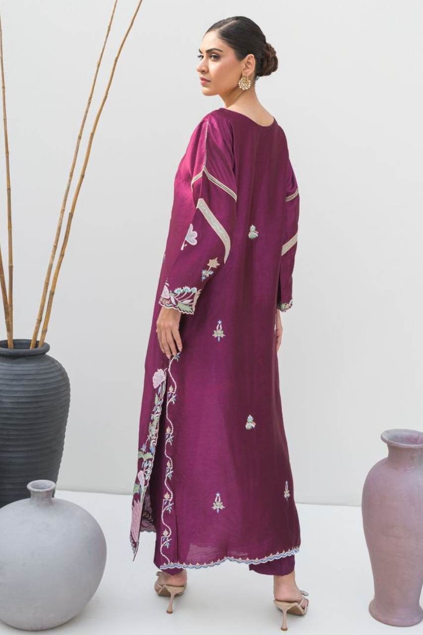 Deep Majenta Kaftan