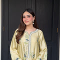 Meher – Light Pistachio Gold Embroidered Luxe Pret