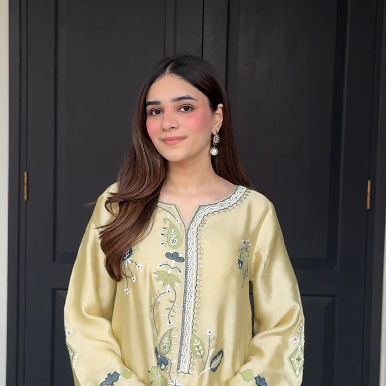 Meher – Light Pistachio Gold Embroidered Luxe Pret