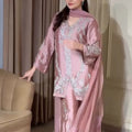 Ose Éclat — Luxury Mauve Sheesha Silk Festive Ensemble
