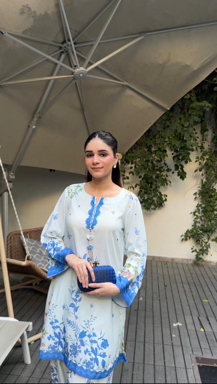 Blue Blossom – 2 Piece Ready to Wear